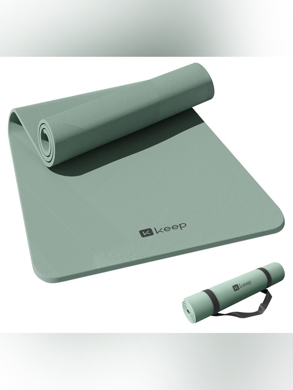 Keep Extra Wide 7MM TPE Yoga Mat w/carrier strap